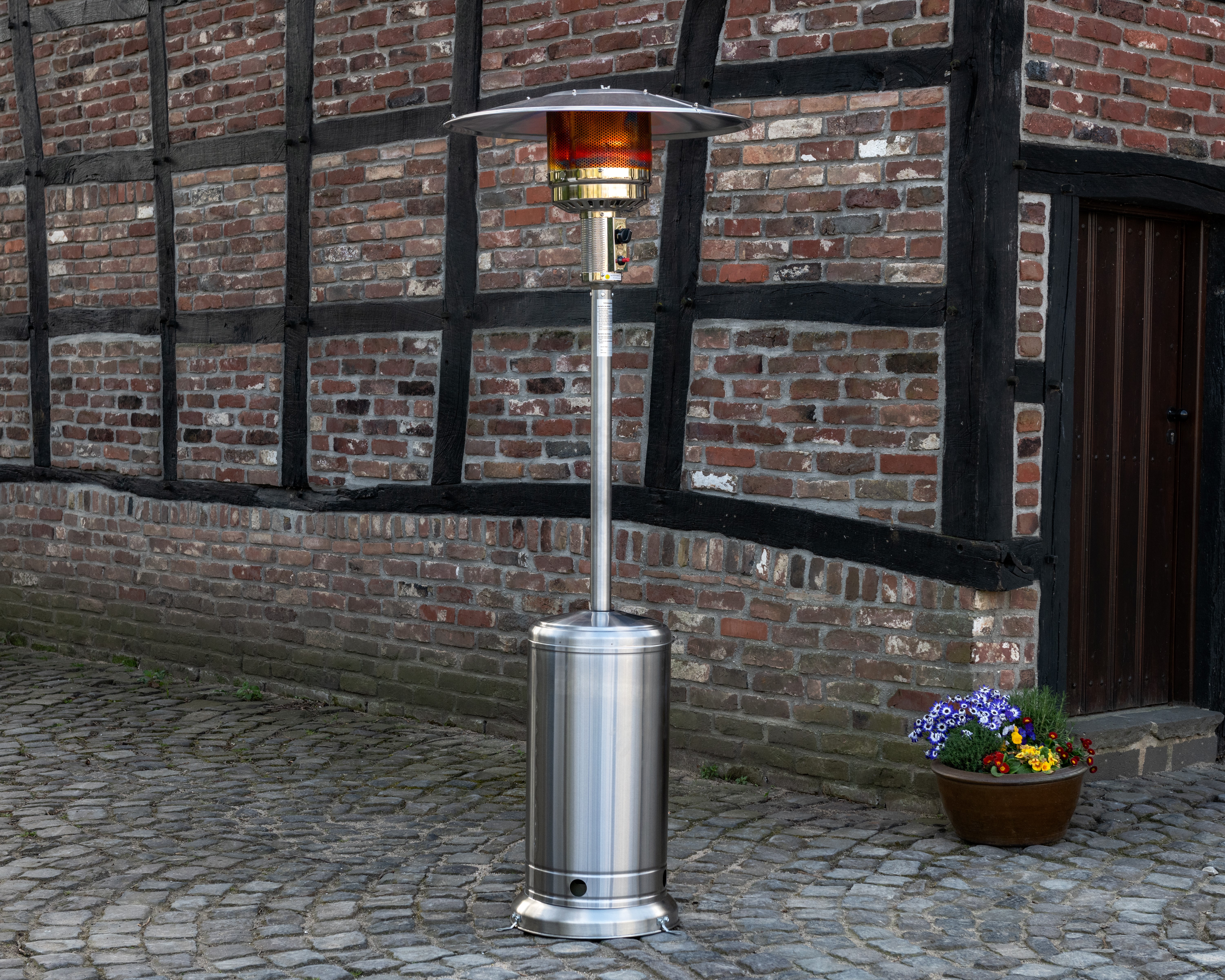 Gas Heizstrahler für die Terrasse aus Edelstahl theBBQshop.de